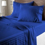 1000-1200 Tc Egyptian Cotton 4 Pcs Sheet Set 8 30 Inch-stripe Us Cal King. Fixed Price $89.10.