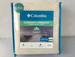 Columbia Super Soft Performance Printed Queen Sheet 6 Piece Set. Fixed Price $69.99.