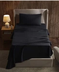 Black Twin Sheets Set Ikea Dvala Cotton 152TC New Open Package. Fixed Price $14.99.