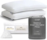 Coop The Essence King 2 Pack Adjustable Down Alternative Pillows 17X33. Fixed Price $49.99.