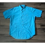 Ralph Lauren Blake Shirt Mens Large Turquoise Cotton Short Sleeve Button Down. Fixed Price $25.00.