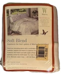 Wamsutta Soft Blend Flat Queen Sheet 250 Thread Count Flutter Dot Lilac Nos. Fixed Price $21.99.