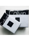 Calvin Klein Modern Cotton Pulse Spray Striped King Duvet Cover & Pillowcases. Fixed Price $285.00.