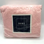Qvc Home Reflections Full Sheet Set Pink Polka Dots Pillowcases Fitted Flat. Fixed Price $29.99.