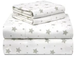 Pointehaven 180 Gsm Deep Pocket Stars Printed Cotton Flannel Sheet Set Twin Xl. Fixed Price $24.95.