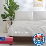 Jessrydo 100% Cotton Sheets Full Size Deep Pocket Fits 18"-24" Mattress. Fixed Price $76.99.