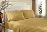 2 Pc Luxor Treasures Egyptian Cotton 400TC Duvet Set Gold Stripe 68X86 Twin New. Fixed Price $39.99.