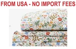 Strawberry Fields Classic Cool Cotton Percale Bed Sheet Set - White Multi, Twin. Fixed Price $90.30.