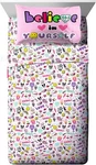 Jay Franco Trend Collector Doodles Pink/white 4 Piece Full Sheet Set New W/ Tags. Fixed Price $26.99.