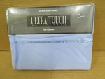 Vintage Stevens Ultra Touch Solids Twin Size Flat Bed Sheet Iris Blue Nos. Fixed Price $14.99.