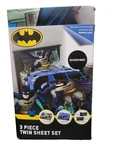Dc Comics Batman 3 Piece Kids Sheet Microfiber Child Teen Full Size - Brand New. Fixed Price $19.19.