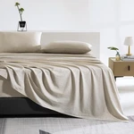 Tumei Premium French Linen Flat Sheet Only - 35% Euro Flax 65% Queen,. Fixed Price $58.99.