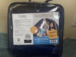 Quility Kids Weighted Blanket & Minky Duvet Cover 10 Lbs 41"X60" New Navy Blue. Fixed Price $34.99.