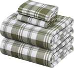 Zoyer Flannel Sheets Size Set - Soft & Comfy Deep Pocket King, Moss. Fixed Price $71.44.