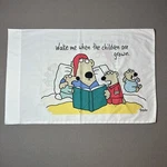 Vintage Sandra Boynton For Martex Standard Pillowcase Wake Me When Kids Grown. Fixed Price $19.95.