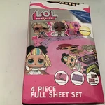 Lol Surprise 4 Piece Full Sheet Set Microfiber Remix Pink- Brand New. Fixed Price $15.00.
