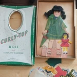 Curly-top Paper Doll Loose Sheet Complete Wardrobe Vintage Clothing Set. Fixed Price $18.09.