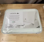 Lacoste 100% Cotton Percale King Sheet Set, Breathable,hotel Quality Pale Aqua.. Fixed Price $69.96.