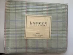 Ralph Lauren Studio Greenvale Plaid Full Flat Sheet - New. Fixed Price $35.25.