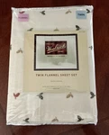 Nip 2008 Woolrich Flannel Twin Sheet Set Autumn Winter Leaf Rustic 3 Piece. Fixed Price $35.00.