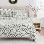 Martha Stewart Christmas Decor - 100 Cotton Flannel Printed 4 Piece Sheets. Fixed Price $47.71.