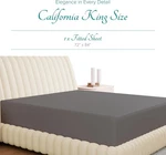 Cali King Fitted Sheet Only - 800 Thread Count Egyptian Cotton Dark Grey. Fixed Price $33.33.