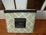 Nip Causal Living Home Crosstown Celadon Green/white King Duvet Cover Set 3PC. Fixed Price $56.39.