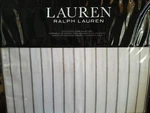 Brand New Ralph Lauren California King Sheet Set Spencer Stripe Stone Grey. Fixed Price $139.95.