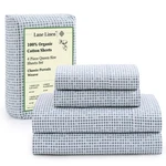 Lane Linen Eco Friendly 100% Organic Cotton Queen Bed Sheets Set, Printed Mod.... Fixed Price $64.59.