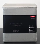 Simply Vera Wang 800TC Luxury Queen Egyptian Cotton Flint Gray 4 Piece Sheet Set. Fixed Price $105.26.