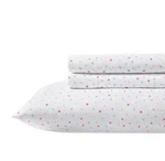 Laura Ashley Microfiber Sheet Sets (confetti-white Ground/pink/aqua). Fixed Price $34.99.