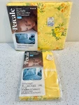 Vintage Montgomery Ward Percale Twin Fitted Sheet & Standard Pillowcase Pkgs. Fixed Price $26.00.