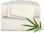 Sheets By Pure Bamboo, Genuine 100% Organic Viscose Derived Full, Ivory. Fixed Price $131.77.