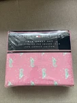 Tommy Hilfiger Twin 200 Tc Pink With Seahorses Sheet Set. Fixed Price $34.99.