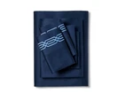 Chateau Royale 1050 Thread Count 6 Piece Queen Size Sheet Set Navy New. Fixed Price $49.99.