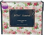 Betsey Johnson Full Sheet Set Floral Rose Bow Pink 6 Pc Bedding New. Fixed Price $44.99.