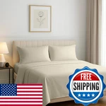 Carressa Linen 100 Egyptian Cotton Queen Sheet Set - Luxury 1200 Series Rose. Fixed Price $188.30.