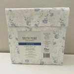 South Point Home Fashions Microfiber 6 Piece Sheet Set, Queen,wesley Floral, Nwt. Fixed Price $54.00.