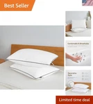 Luxury Hotel Quality Cooling Bed Pillows - Pack 2, Extra Soft & Breathable. Fixed Price $47.55.