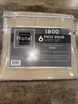 Hotel Signature Collection 1800 King Sheet Set 6 Piece Microfiber New. Fixed Price $68.50.