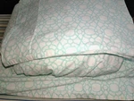 Pottery Barn Kids White/light Blue Print Twin Size Sheet Set Near-perfect Condtn. Fixed Price $44.99.