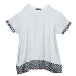 Roma Tosca Light Grey Melange Printed Trim Dress 12 Yrs. Fixed Price $160.00.
