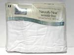 New Vtg Jcpenney 100% Cotton 220 Tc Percale White Queen Fitted Sheet Usa Sealed. Fixed Price $39.99.