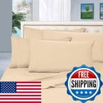 Elegant Comfort 1500 Thread Count Egyptian Quality 6 Piece Wrinkle And Fade. Fixed Price $43.32.