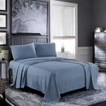 Pure Bedding King Set 4-PIECE Ash Blue Hotel Luxury 1800. Fixed Price $44.37.