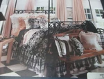 Vintage Ralph Lauren Gazebo Floral Black Fitted Sheet - Twin. Fixed Price $149.99.