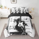 Feelyou Music 7 Pieces Bedding Set Twin Size Guitar Comforter With Sheets. Fixed Price $86.75.