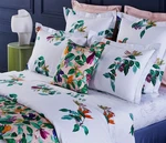 $910 Yves Delorme Parfum King Duvet Cover Shams Set Bird Paradise Floral France. Fixed Price $539.00.