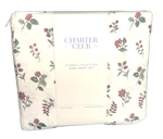 Charter Club Luxe 100% Cotton Flannel 4 Piece Sheet Set Holly Floral King $180. Fixed Price $79.99.