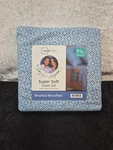 Mainstays Super Soft Sheet Set T/txl Brushed Microfiber Blue Cool Geo/ New. Fixed Price $12.96.